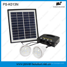 4W Portable Solar Notfall Beleuchtungssatz mit USB-Solar-Ladegerät